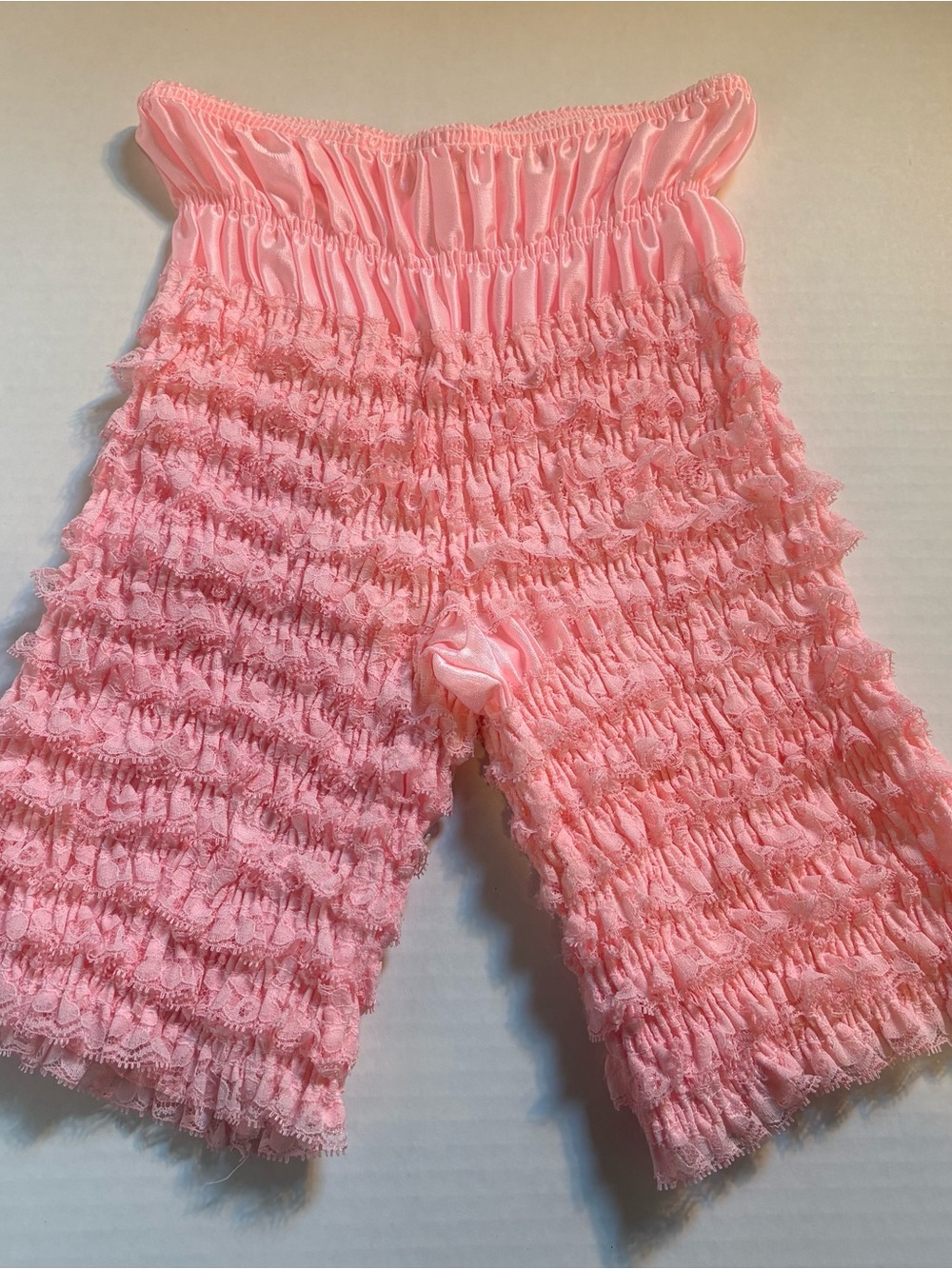 Vintage Pink Ruffle Bloomer Shorts